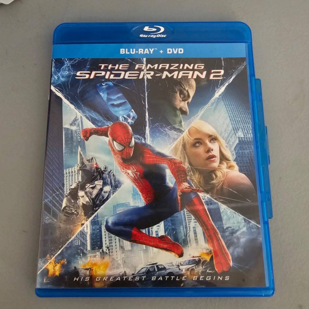 The Amazing Spider-Man 2 Blu-ray DVD Combo Marvel Andrew Garfield 4K Mastered